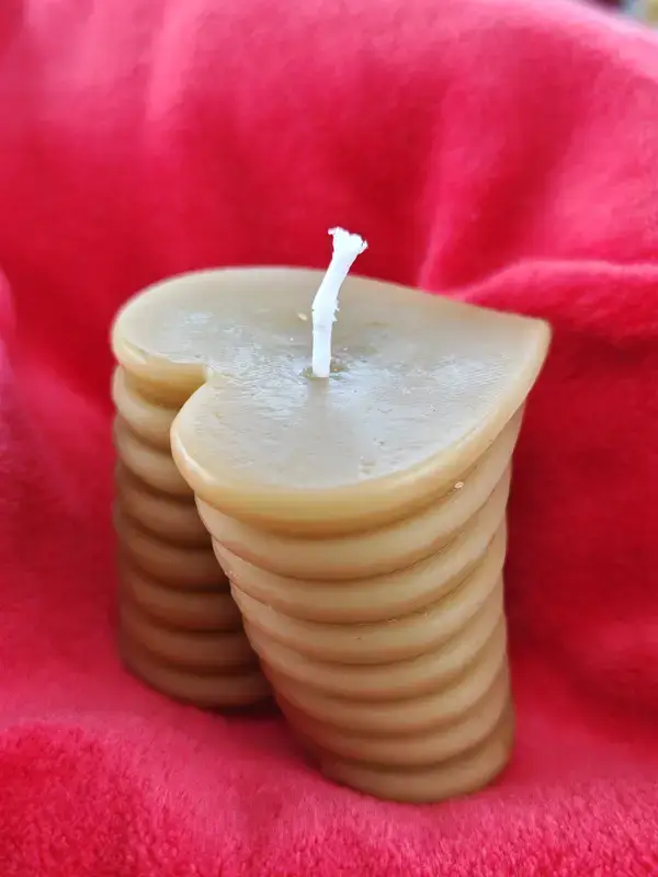 Bougie Cœurs tournant