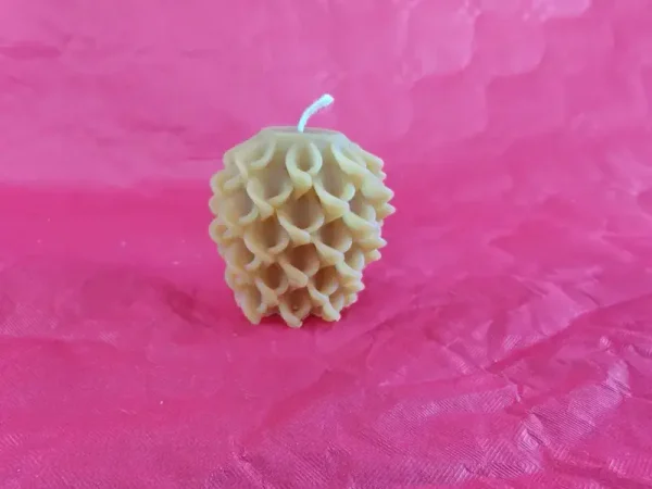 Bougie colonne coquillage